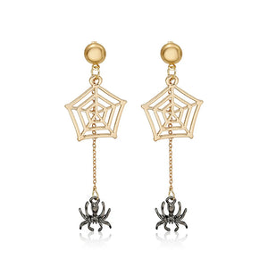 Alloy Spider Charm Earring for Women