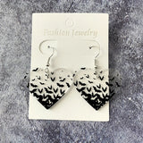 Halloween Bat Acrylic Earrings Gothic Ear Studs Ear Jewelry