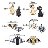 Halloween Bat Charms Spider Witch Pendant DIY Halloween Accessory