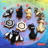 Halloween Bat Charms Spider Witch Pendant DIY Halloween Accessory
