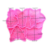 Halloween Bat Keychain Silicone Mold for DIY Crafts Making