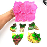 Halloween Bat Keychain Silicone Mold for DIY Crafts Making