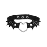 Halloween Bat Wings Choker Necklace Heart Collar Goth Jewelry