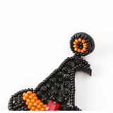 Halloween Beaded Hat Earrings Bohemian Women's Earrings