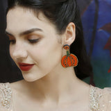 Boho Pumpkin Earrings Name Jewelry for Women