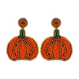 Boho Pumpkin Earrings Name Jewelry for Women