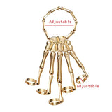 Halloween Gothic Skull Skeleton Bracelet Elastic Bangle Femme Party Accessory