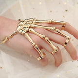 Halloween Gothic Skull Skeleton Bracelet Elastic Bangle Femme Party Accessory
