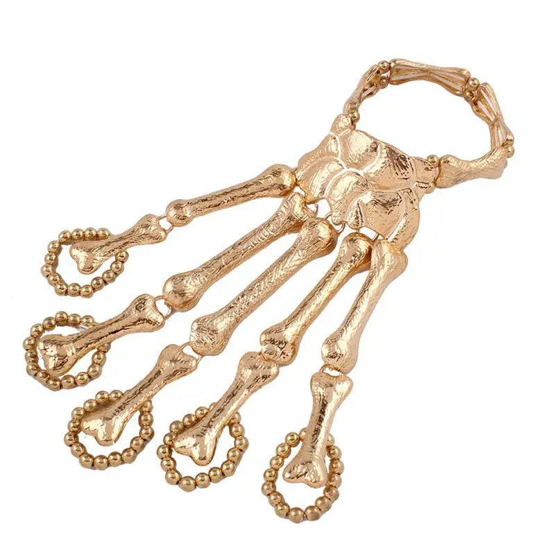 Halloween Skull Skeleton Bracelet Gothic Punk Elasticity Bangle Femme Party