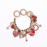 Halloween Bracelets for Women Pumpkin Love Heart Snowflake Christmas Charm Brace