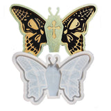 Halloween Butterfly Skull Plate Mold for Epoxy Resin Jewelry Making