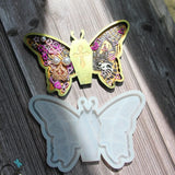 Halloween Butterfly Skull Plate Mold for Epoxy Resin Jewelry Making