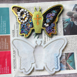 Halloween Butterfly Skull Plate Mold for Epoxy Resin Jewelry Making