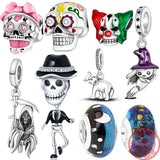 Witch Skull Joker Elephant Pendant 925 Silver Jewelry
