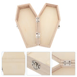 Halloween Coffin Candy Box Mini Hexagonal Wooden DIY Party Accessories