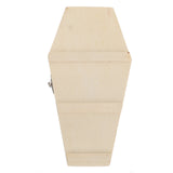 Halloween Coffin Candy Box Mini Hexagonal Wooden DIY Party Accessories