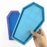 Halloween Coffin Storage Box Resin Mold Tray DIY Crafts Jewelry Holder