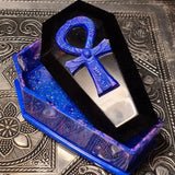 Halloween Coffin Storage Box Epoxy Resin Mold Tray DIY Crafts