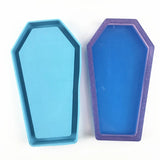 Halloween Coffin Storage Box Resin Mold Tray DIY Crafts Jewelry Holder