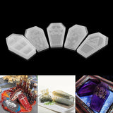 Halloween Coffin Storage Box Epoxy Resin Mold Tray DIY Crafts