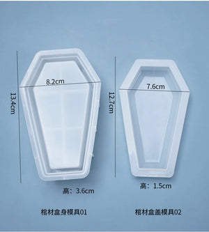 Halloween Coffin Storage Box Silicone Mold