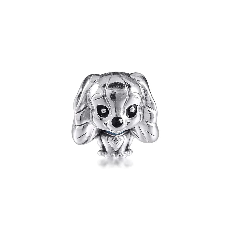 Halloween Crystal Beads 925 Silver DIY Jewelry Making Cut Dog Lady Charm