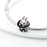 Halloween Magic Hat Rabbit Beads Charm for Bracelet Necklace
