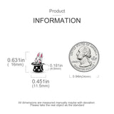 Halloween Magic Hat Rabbit Beads Charm for Bracelet Necklace