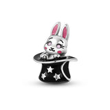 Halloween Magic Hat Rabbit Beads Charm for Bracelet Necklace