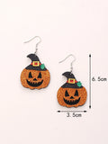 Glitter Acrylic Halloween Dangle Earrings