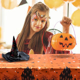 Halloween Tablecloth Pumpkin Spider Web Bat Ghost Table Cover
