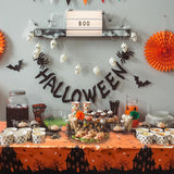 Halloween Tablecloth Pumpkin Spider Web Bat Ghost Table Cover