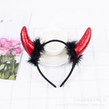 Halloween Devil Jewelry Red Horn Headband for Kids