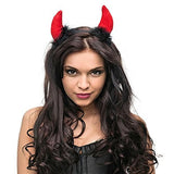 Halloween Devil Jewelry Red Horn Headband for Kids