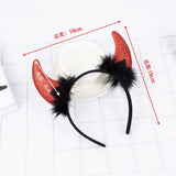 Halloween Devil Jewelry Red Horn Headband for Kids
