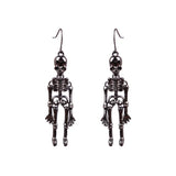 Skull Skeleton Drop Earrings Dark Punk Ear Jewelry