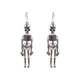 Skull Skeleton Drop Earrings Dark Punk Ear Jewelry