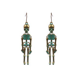 Skull Skeleton Drop Earrings Dark Punk Ear Jewelry
