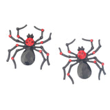 Red Zircon Spider Stud Earrings for Halloween Party