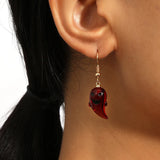 3D Ghost Eardrop Resin Earrings Halloween Party Gift