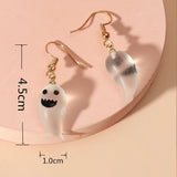 3D Ghost Eardrop Resin Earrings Halloween Party Gift