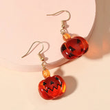 Halloween Pumpkin Earrings Resin Jewelry Party Gift Accessories