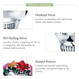 Enamel Skull Beads for Bracelet or Necklace Charm
