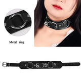 Halloween Harness Belt Punk Collar Goth PU Leather Heart Accessories