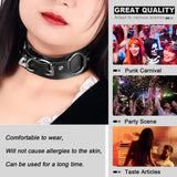 Halloween Harness Belt Punk Collar Goth PU Leather Heart Accessories