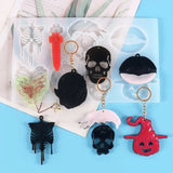 Skull Bone Lips Mould Keychain Silicone Mold