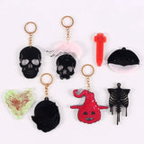Skull Bone Lips Mould Keychain Silicone Mold