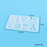 Skull Bone Lips Mould Keychain Silicone Mold