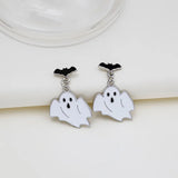Skeleton Ghost Cross Earrings Evil Fun Creative Dark Earrings