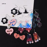 Geometric Skull Love Earring Silicone Mold DIY Crafts